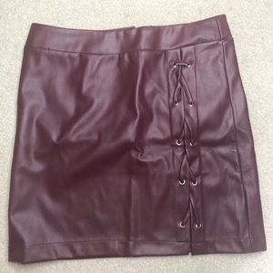 Leather skirt